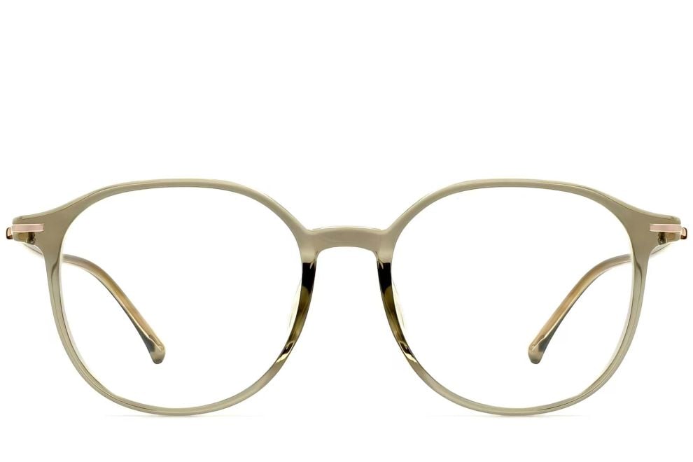Lunettes ovales vertes TR90 #BS0423-0189