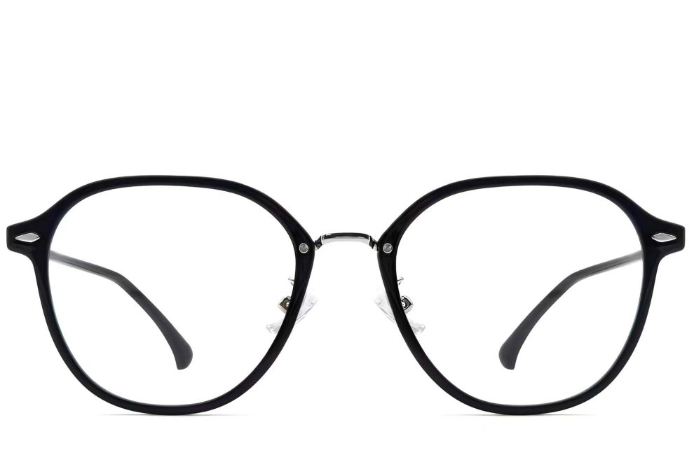 Gafas geométricas negras TR90 # BS0423-0233