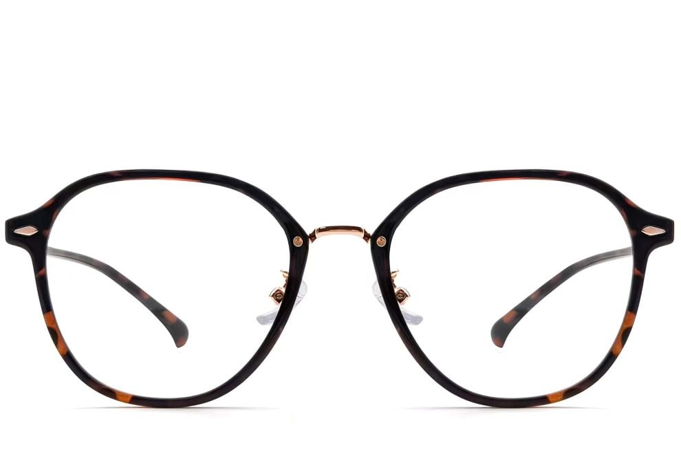 Gafas geométricas de carey TR90 # BS0423-0235