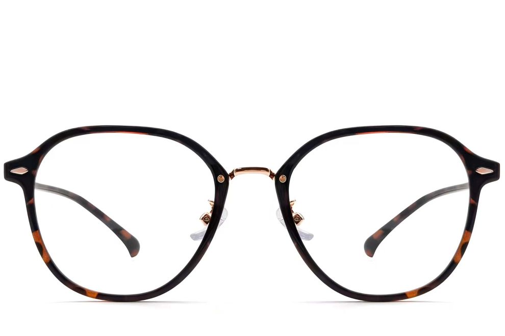 Gafas geométricas de carey TR90 # BS0423-0235