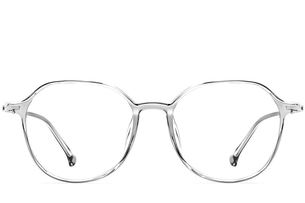 Gafas geométricas grises TR90 #BS0423-0241