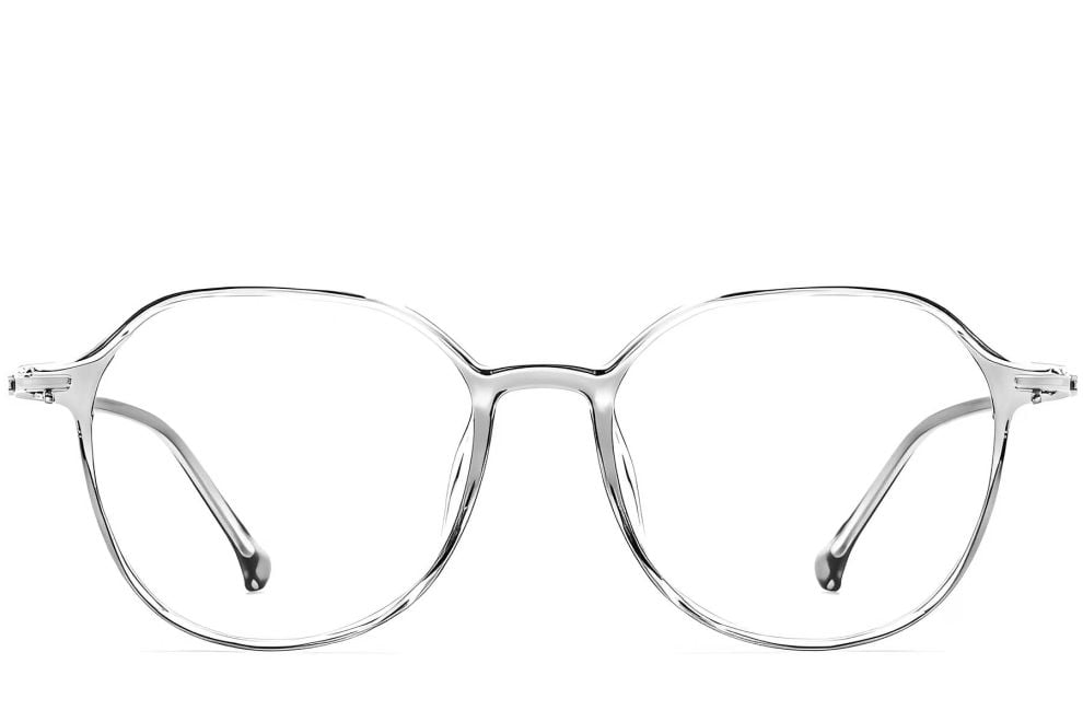 Gafas geométricas grises TR90 #BS0423-0241