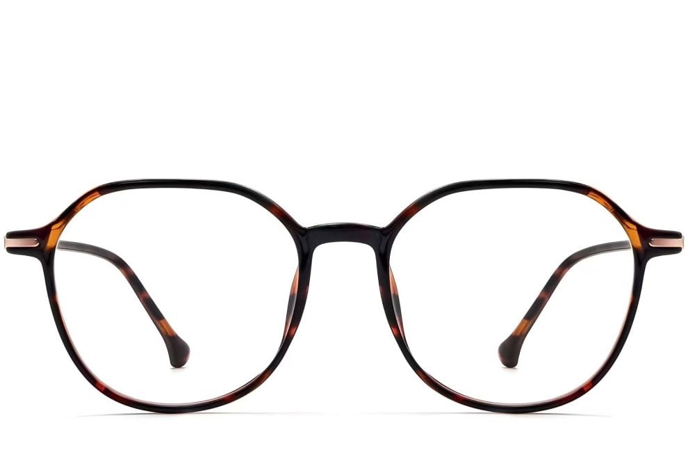 Gafas geométricas de carey TR90 # BS0423-0243