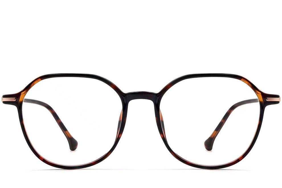 Gafas geométricas de carey TR90 # BS0423-0243