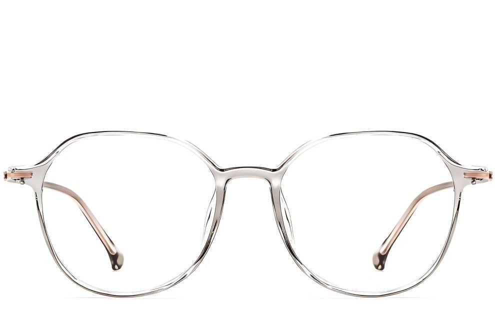 Gafas geométricas grises TR90 #BS0423-0244