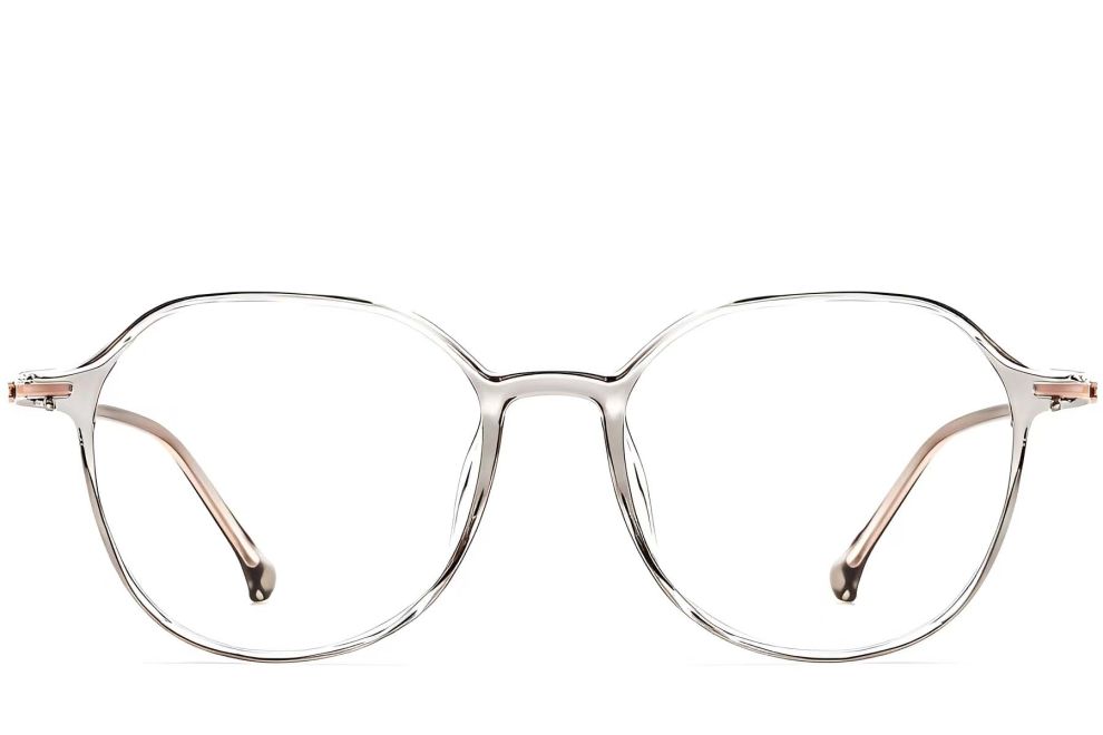 Gafas geométricas grises TR90 #BS0423-0244