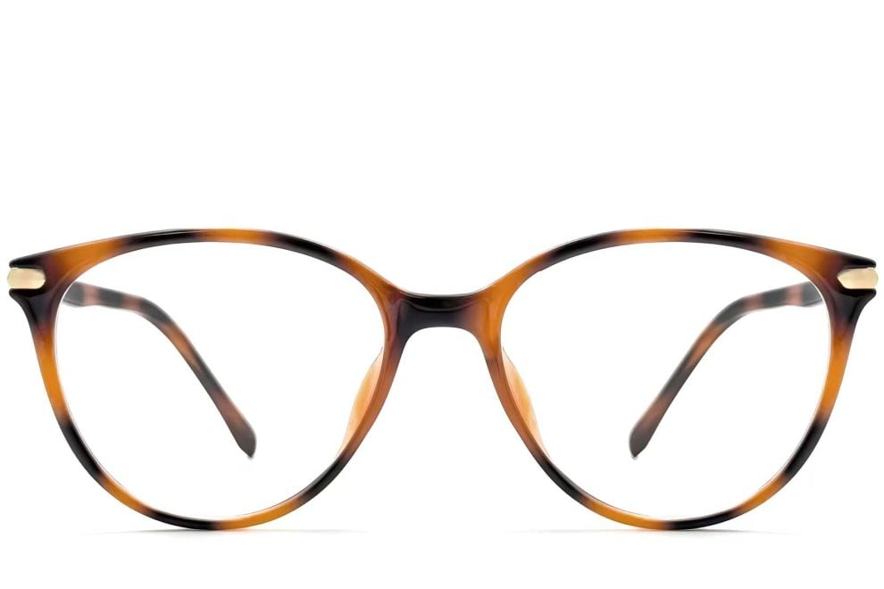Gafas ovaladas TR90 de carey # BS0423-0263