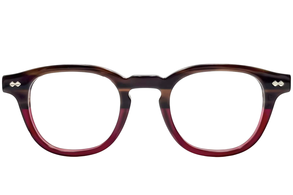 Gafas ovaladas de acetato marrón #BS0522-0001