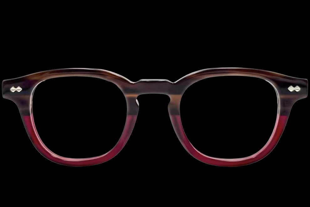 Gafas ovaladas de acetato marrón #BS0522-0001