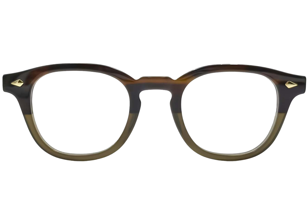 Gafas ovaladas de acetato verde #BS0522-0003