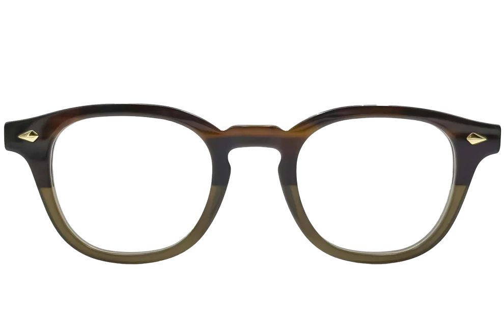 Gafas ovaladas de acetato verde #BS0522-0003