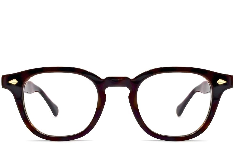 Gafas ovaladas de acetato marrón #BS0522-0004