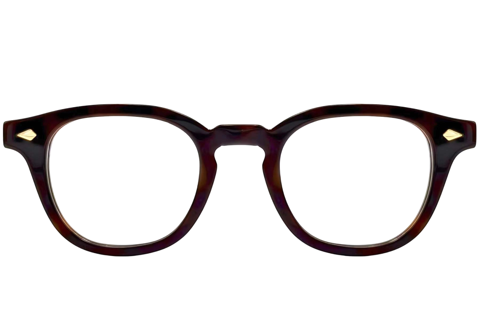 Gafas ovaladas de acetato marrón #BS0522-0004