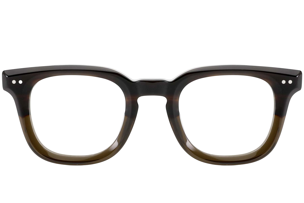 Rectangular Green Acetate Glasses #BS0522-0011