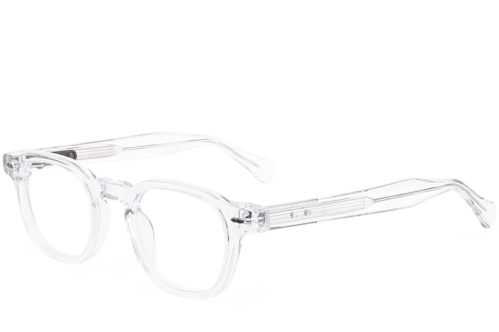 Gafas rectangulares de acetato transparente #BS0522-0013