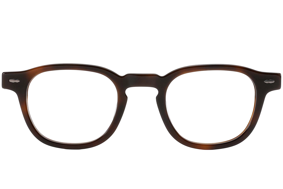 Gafas rectangulares de acetato marrón #BS0522-0014