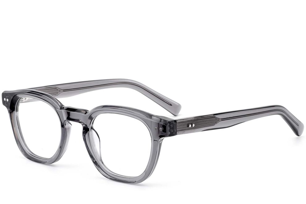Gafas ovaladas de acetato gris #BS0522-0017