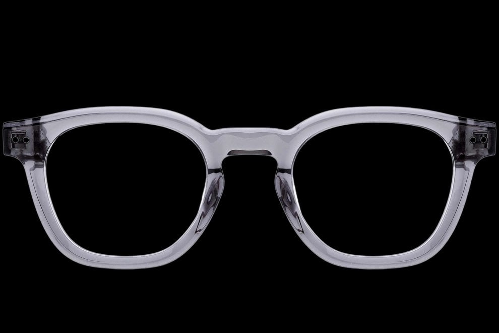 Gafas ovaladas de acetato gris #BS0522-0017