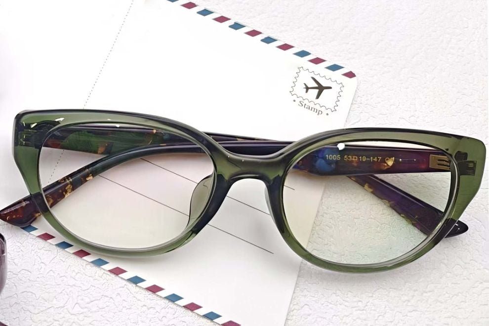 Gafas TR90 mariposa verde #BS0612-0005