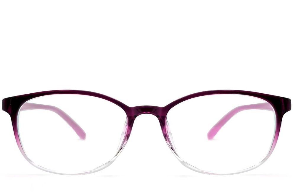 Gafas ovaladas TR90 rosas #BS0612-0021