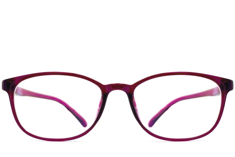 Oval Purple TR90 Glasses #BS0612-0023