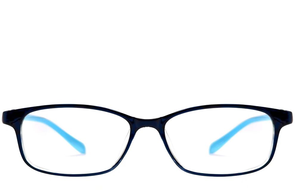 Rectangular Blue TR90 Glasses #BS0612-0026