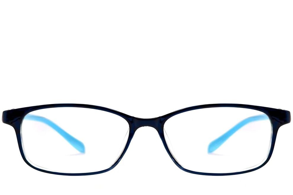 Gafas rectangulares azules TR90 #BS0612-0026