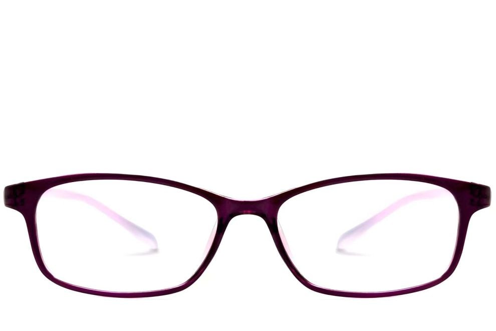 Gafas rectangulares TR90 moradas #BS0612-0027