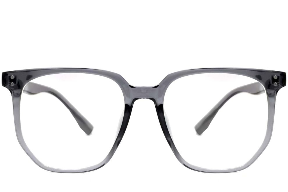 Geometric Grey TR90 Glasses #BS0612-0031