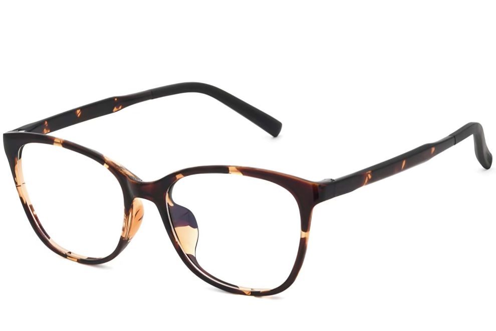 Oval Tortoiseshell TR90 Glasses #BS0620-0051
