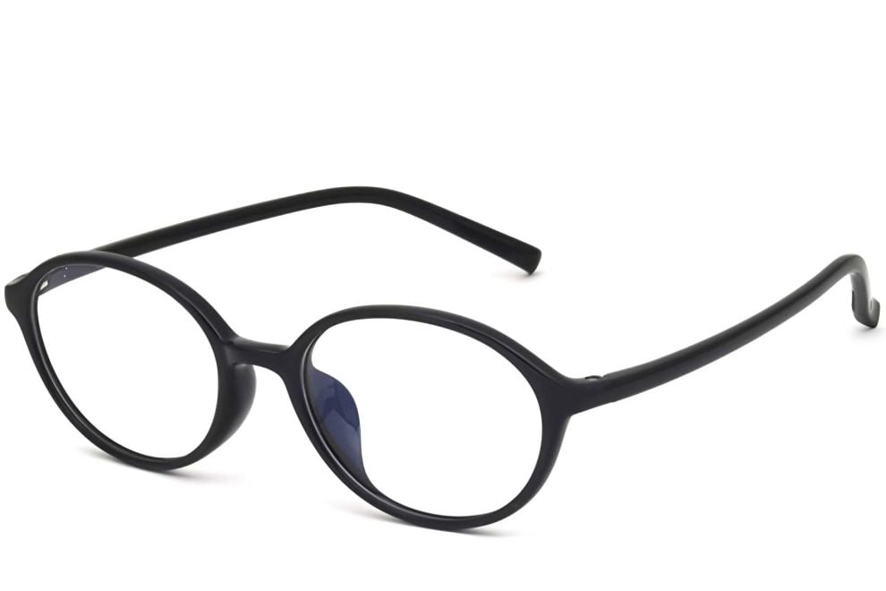 Gafas ovaladas negras TR90 #BS0620-0059