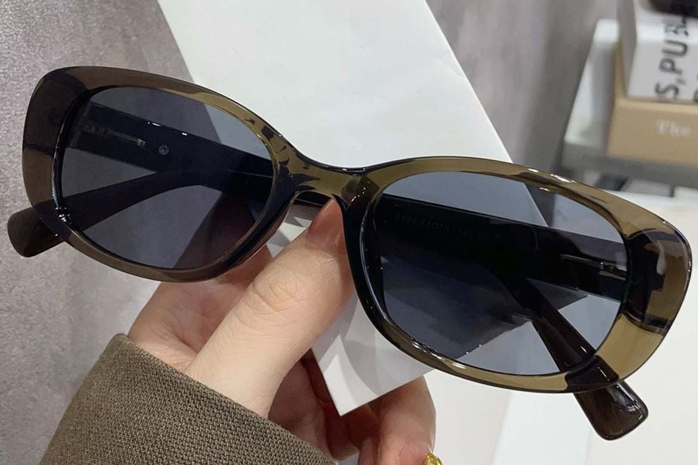 Oval Green TR90 Sunglasses #BS0824-0012