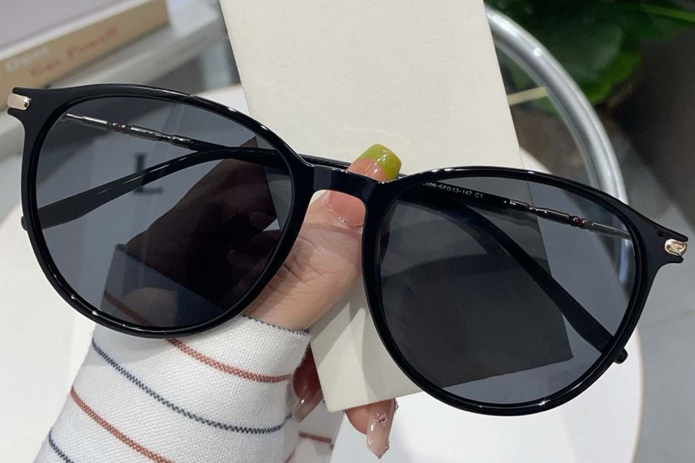 Oval Black TR90 Sunglasses #BS0824-0041