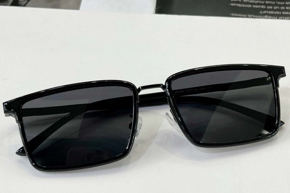 Rectangular Black TR90 Sunglasses #BS0824-0056