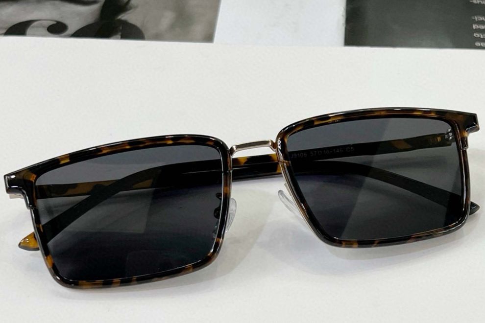 Rectangular Tortoiseshell TR90 Sunglasses #BS0824-0060