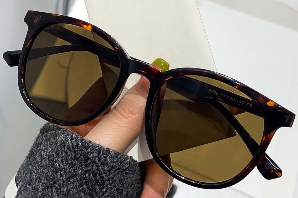 Oval Tortoiseshell TR90 Sunglasses #BS0824-0075