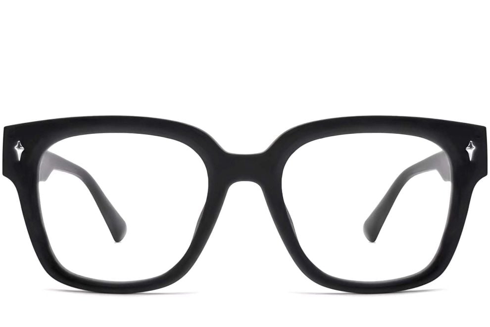 Lunettes rectangulaires noires TR90 #BS0824-0081