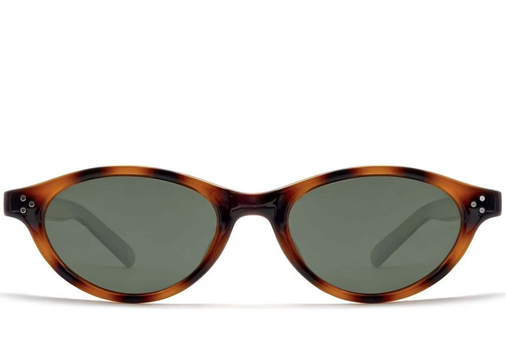 Gafas de sol ovaladas TR90 con diseño de carey #BS0824-0085