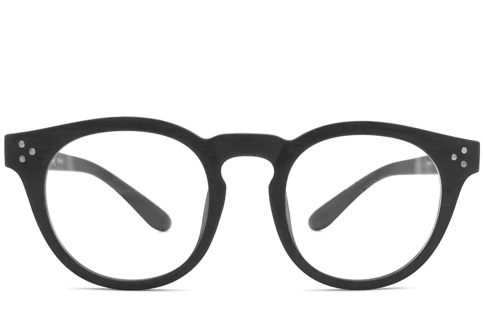 Oval Black TR90 Glasses #BS1013-0001