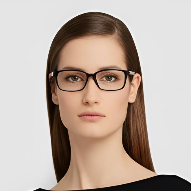 Rectangular Black TR90 Glasses #BS1013-0004