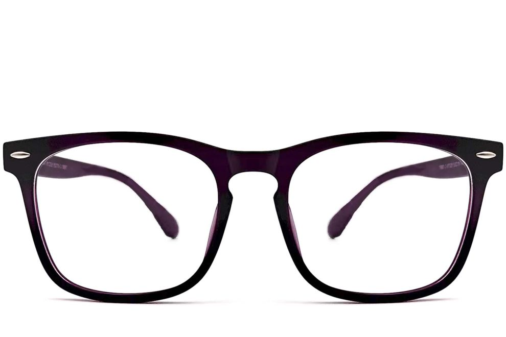 Rechteckige lila TR90-Brille #BS1013-0005