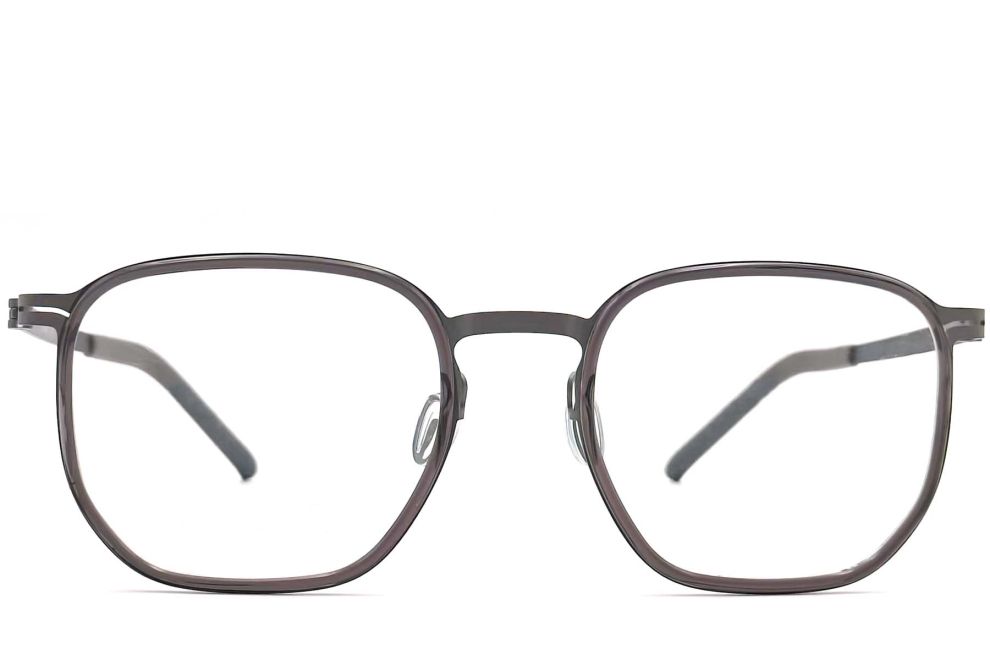 Geometric Grey Titanium Glasses #BS1013-0016
