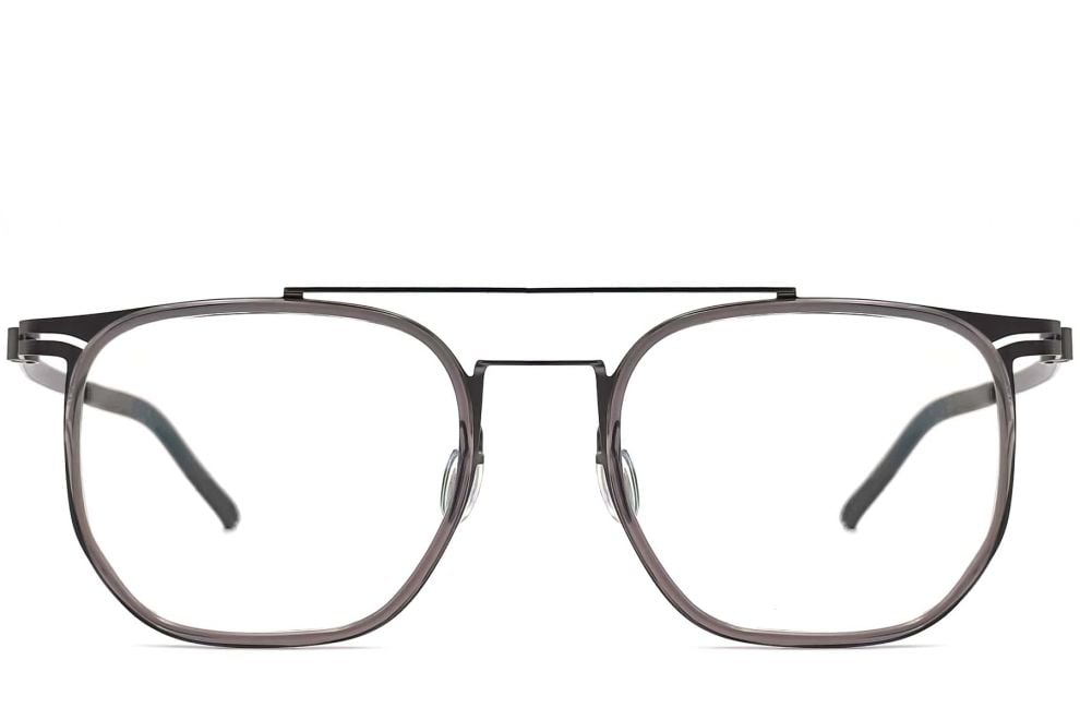 Aviator Grey Titanium Glasses #BS1013-0024