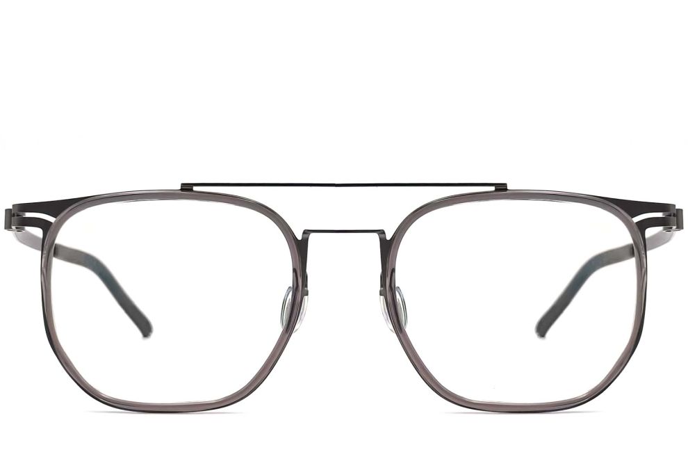 Aviator Grey Titanium Glasses #BS1013-0024