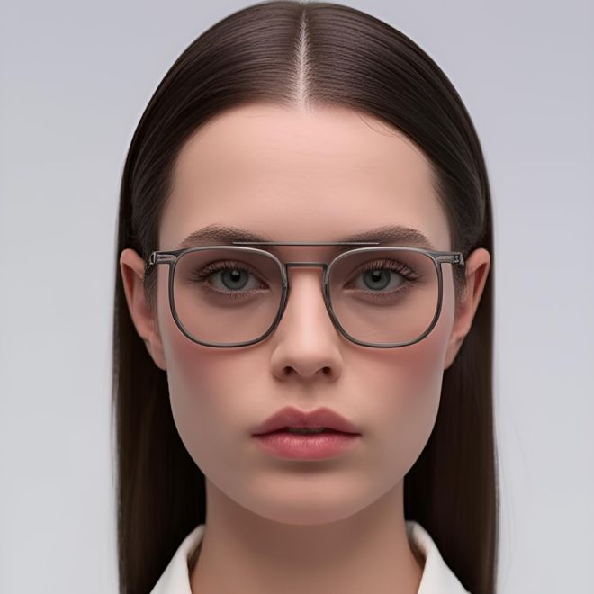 Aviator Grey Titanium Glasses #BS1013-0024