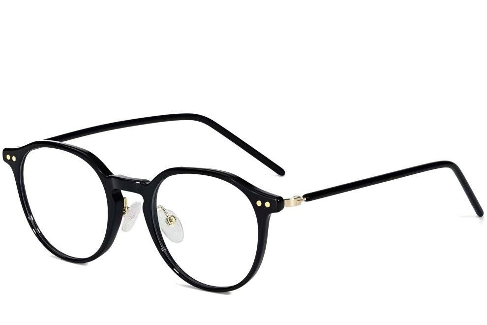 Ovale schwarze TR90-Brille #BS1025-0007