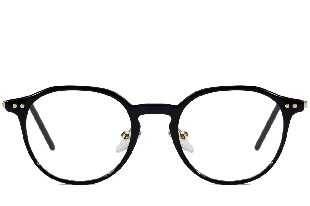 Oval Black TR90 Glasses #BS1025-0007