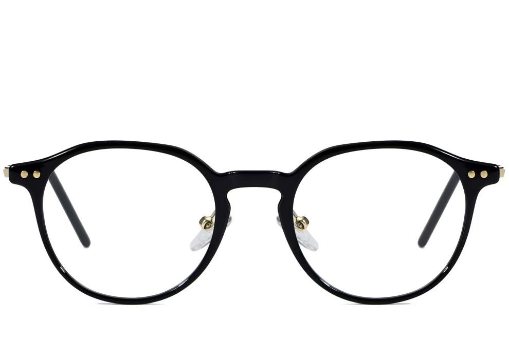 Ovale schwarze TR90-Brille #BS1025-0007