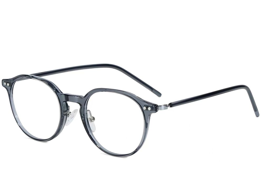 Ovale graue TR90-Brille #BS1025-0009