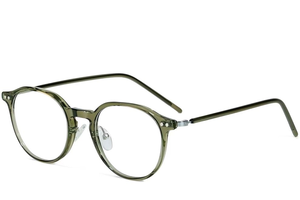 Oval Green TR90 Glasses #BS1025-0011